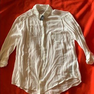 White button down